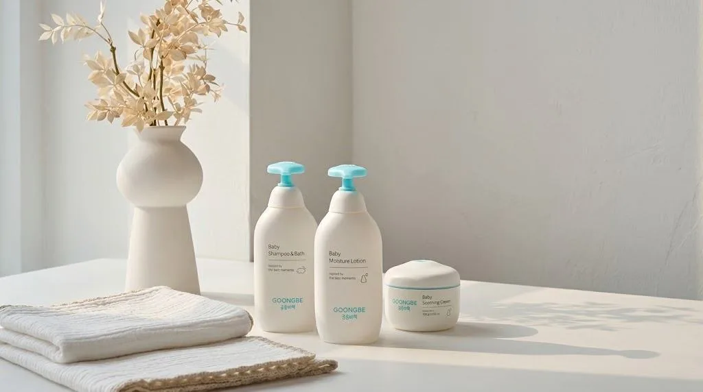 GOONGBE Baby Shampoo & Bath, Baby Moisture Lotion і Baby Soothing Cream